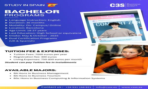 DEGREE IN BARCELONA – APPLY NOW!