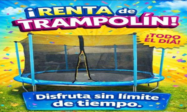 TRAMPOLÍN EN RENTA
