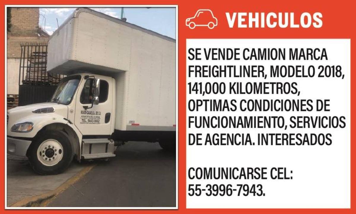 CAMION MARCA FREIGHTLINER, MODELO 2018 